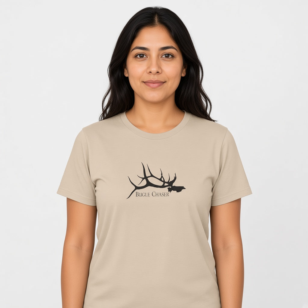 Bugle Chaser Jersey Tee — Earth Tones model