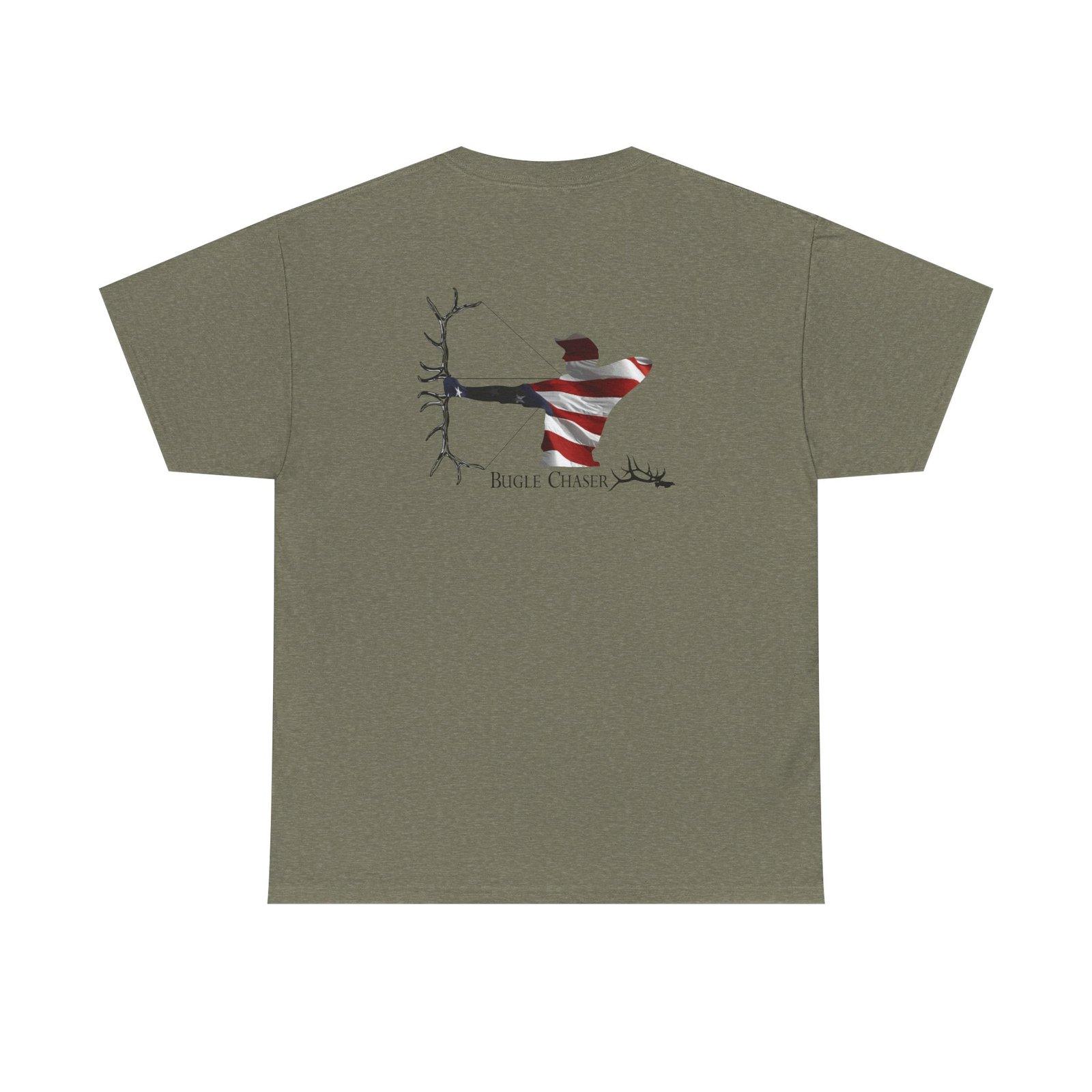 American Flag Archer Hunting T-Shirt — The Chase Tee - Image 18