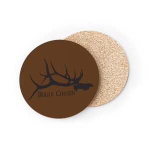 Bugle Chaser Coasters — Rustic Hunting Drink Coasters