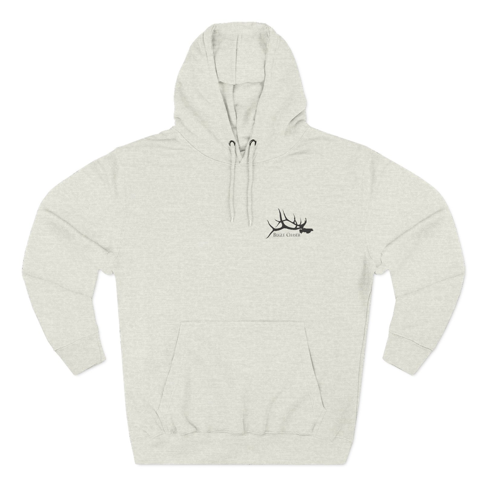 Minimal Bugle Chaser Hoodie — Small Chest Bugle Chaser Logo Graphic Fleece Pullover - Image 10