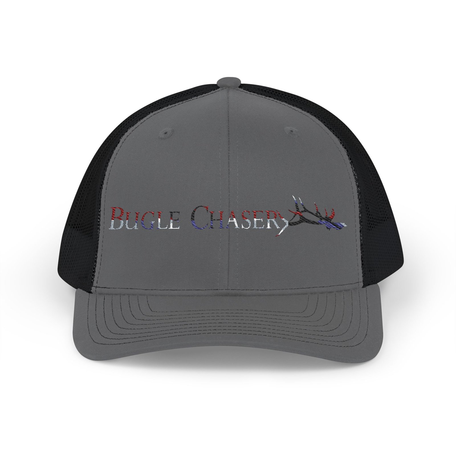 Embroidered Trucker Cap — Rugged Outdoorsman Logo Snapback - Image 5