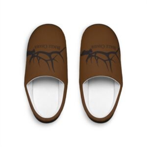 Brown 'Bugle Chaser' Antler Men's Indoor Slippers – Cozy Lodge House Shoes