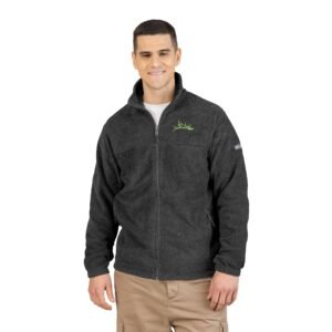 Embroidered Green Vine Fleece Jacket